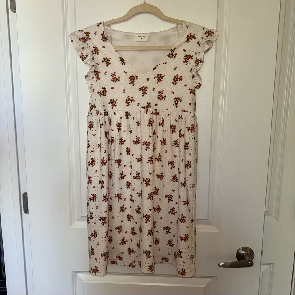 Everly Cream Floral Dress